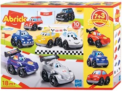 Abrick set de coches de juguete - 10 vehículos plástico