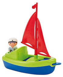Ecoiffier barco de vela juguete con figura - barco colorido 22cm