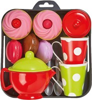Ecoiffier bandeja de juguete cupcakes set de té 12 piezas-2