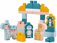 Abrick bloques de construcción caja de animales - 55 piezas juguete de construcción colorido-2