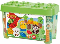 Abrick bloques de construcción granja - set 150 piezas animales juego