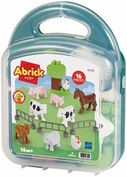 Abrick maletín granja - set de construcción con animales y accesorios