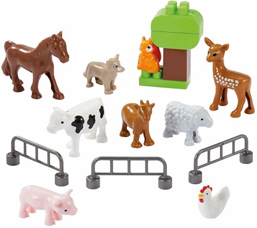 Abrick maletín granja - set de construcción con animales y accesorios-2