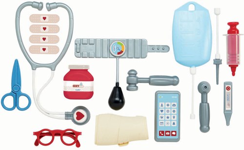 Ecoiffier maletín médico juguete de lujo 17 piezas para niños-2