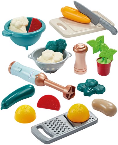 Ecoiffier set de cocina de juguete Vert Azur Hacer sopa - 20 piezas plástico-3