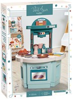 Ecoiffier cocina de juguete Vert Azur - set de cocina 18 piezas para niños
