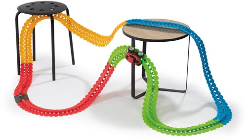 Smoby pista de carreras Flextreme Discovery set circuito flexible 184 piezas 4,4m-3