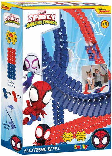Smoby Spidey & Amazing Friends set de expansión de pista Flextreme 72 piezas