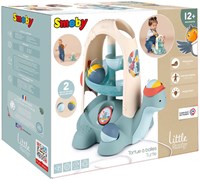 Smoby pista de bolas tortuga juguete con 2 bolas para bebés