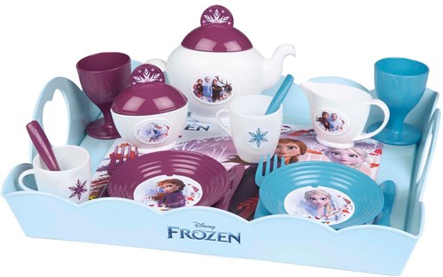 Smoby juego de té Frozen XL con bandeja - 17 piezas para niños-2