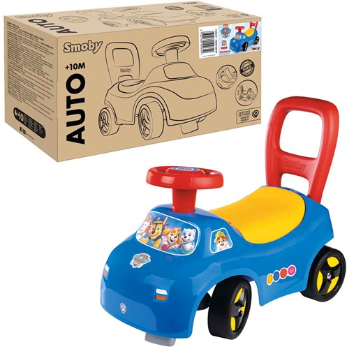 Smoby correpasillos PAW Patrol azul - coche infantil con espacio de almacenamiento-3