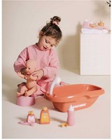 Smoby set de baño para muñecas - baby nurse bañera con accesorios juguete-2