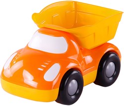 Camión volquete juguete Cavallino camión infantil 22,5cm naranja amarillo