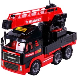 Cavallino camión grúa juguete Mammoet escala 1:16 vehículo de construcción rojo