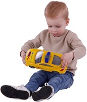 Ambulancia de juguete fricción 27cm plástico para niños-2