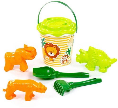 Cavallino Safari XL Set de Arena con Cubo y Moldes para Niños-2