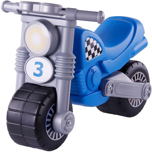 Cavallino moto azul bicicleta sin pedales ride-on plástico para niños
