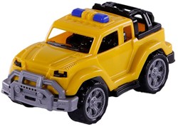 Coche de juguete Jeep amarillo plástico 22cm para niños Cavallino