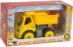 BIG vehículo de construcción Power Worker Mini volquete juguete plástico amarillo