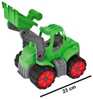 BIG tractor de juguete Power Worker Mini con ruedas blandas verde-2