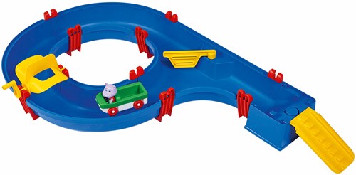 Aquaplay circuito de agua Amphie Set - con hipopótamo Wilma - 88x50x13cm-2