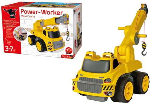 BIG correpasillos Power Worker Maxi grúa con cabrestante fuerte y brazo giratorio 360°-2