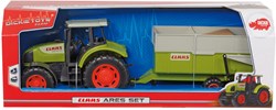 Dickie tractor juguete CLAAS Ares con remolque - 57 cm - granja