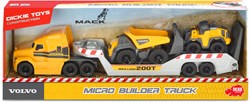 Dickie camión Volvo de juguete con vehículos de construcción - 32 cm - amarillo