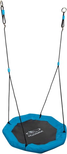 Hudora columpio nido exterior Octagon 90 cm azul ergonómico