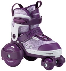 Hudora patines infantiles ajustables morado talla 30-33