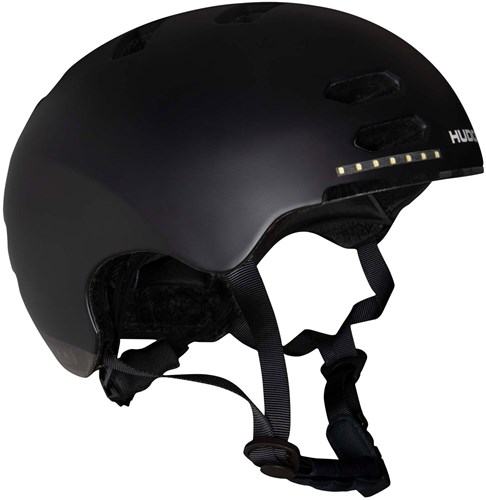 Hudora Casco Skater LED Negro Talla M - Casco bicicleta con luz-2