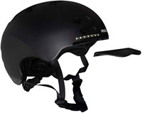 Hudora Casco Skater LED Negro Talla M - Casco bicicleta con luz-3
