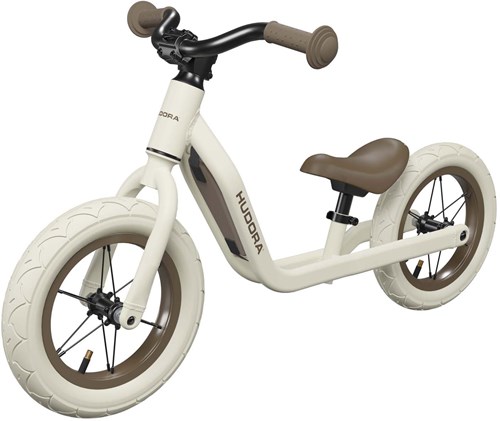 Hudora bicicleta sin pedales 12 pulgadas moka - bici infantil aluminio ajustable