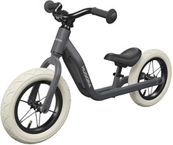 Hudora bicicleta sin pedales 12 pulgadas - aluminio gris - sillín ajustable