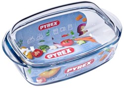 Pyrex fuente de horno de vidrio con tapa 4,5 litros - apta para horno