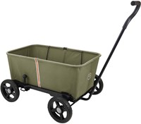 Carro plegable con ruedas giratorias - verde caqui - capacidad 50 kg