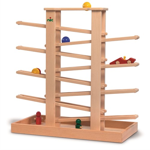 nic juguetes de madera Multibahn Medi S con bandeja y 6 accesorios