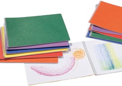 Mercurius bloc de dibujo espiral - cuaderno grande 32x24 cm verde