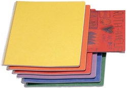Mercurius cuaderno de dibujo espiral rojo 24x32 cm - papel de dibujo