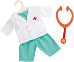 Traje de médico Heless con estetoscopio, tamaño 35-45 cm