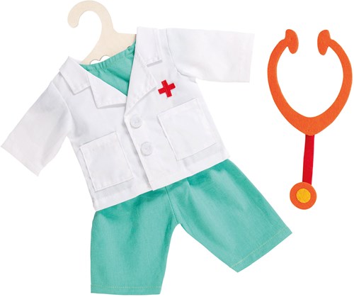 Heless conjunto de médico para muñecas con estetoscopio 28-35 cm ropa de muñeca