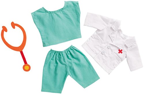 Heless conjunto de médico para muñecas con estetoscopio 28-35 cm ropa de muñeca-2