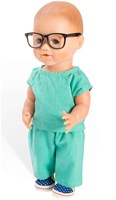 Heless conjunto de médico para muñecas con estetoscopio 28-35 cm ropa de muñeca-3