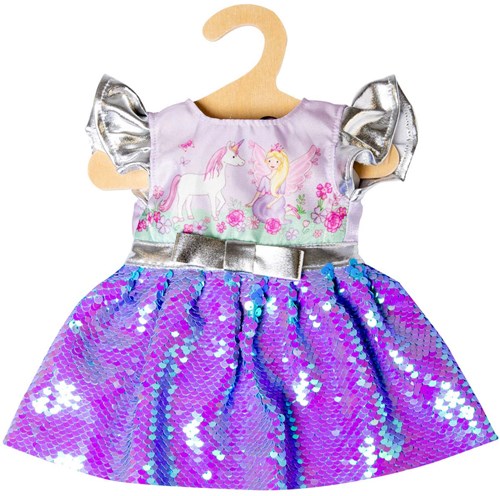 Heless vestido muñeca hada & unicornio lentejuelas 28-35cm multicolor-2