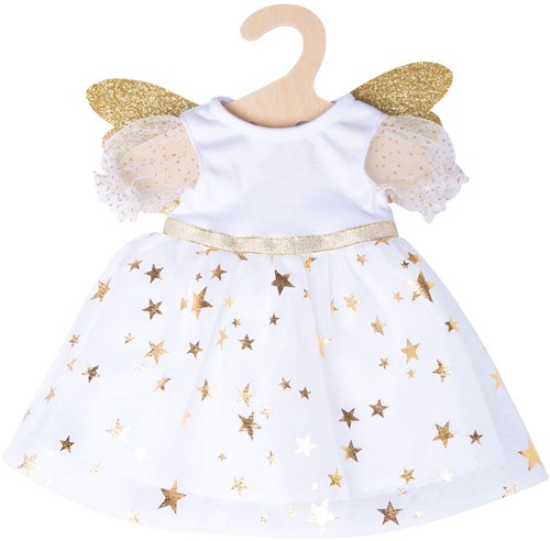 Heless ropa para muñeca vestido de ángel con diadema 35-45 cm blanco-dorado-2