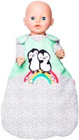 Heless saco de dormir muñeca pingüino terciopelo verde-blanco muñeca 35-45cm-2