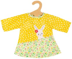 Heless vestido túnica muñeca Bunny Lou 35-45cm amarillo flores