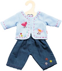 Heless ropa para muñeca vaqueros y chaqueta azul 28-35cm bebé