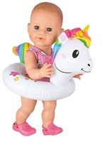 Heless flotador unicornio para muñecas - juguete de piscina para muñecas 28-35 cm-3