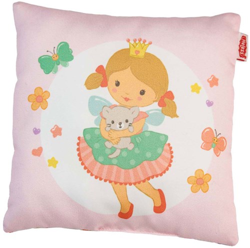 Heless manta para muñecas princesa Emily con cojín - accesorio muñeca rosa-3